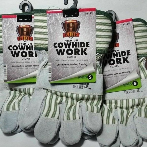 Forney Premium Cowhide Work Gloves 3 Pair Small - Picture 1 of 9